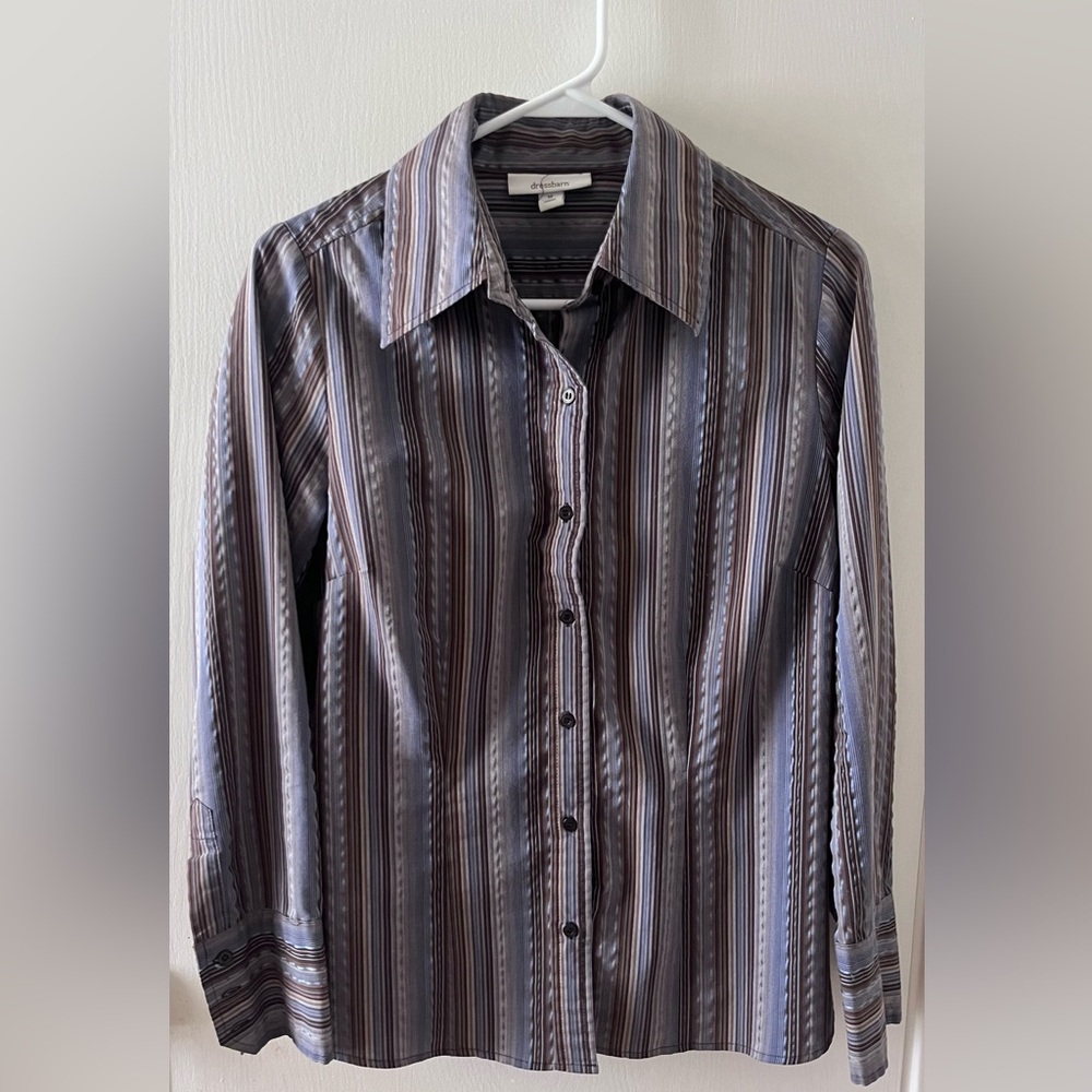 Striped button up